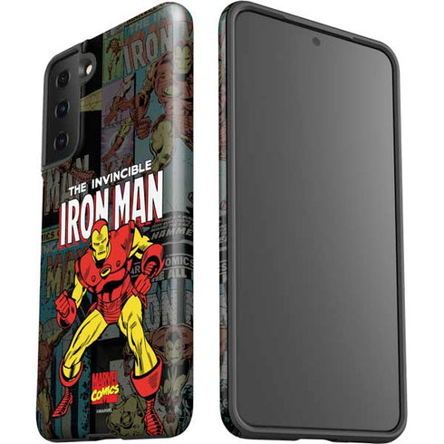 Marvel Classic Comics Iron Man Action Vintage Galaxy S21 Plus 5G Pro Case