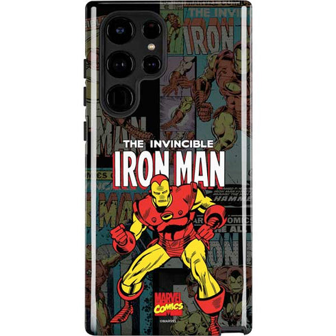 Marvel Classic Comics Iron Man Action Vintage Galaxy S22 Ultra Pro Case