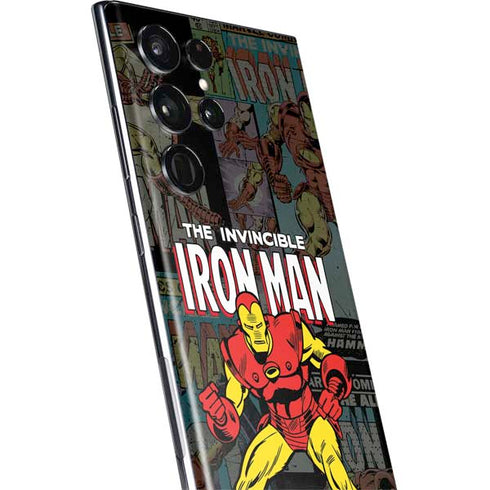 Marvel Classic Comics Iron Man Action Vintage Galaxy S22 Ultra Skin