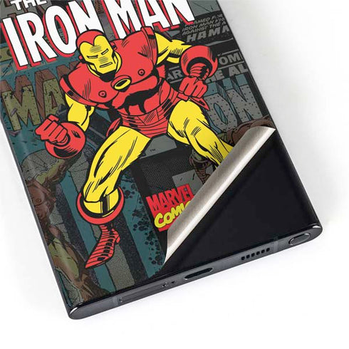 Marvel Classic Comics Iron Man Action Vintage Galaxy S22 Ultra Skin