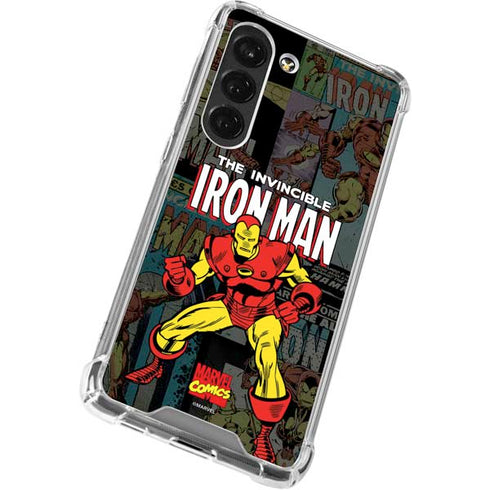 Marvel Classic Comics Iron Man Action Vintage Galaxy S23 Clear Case