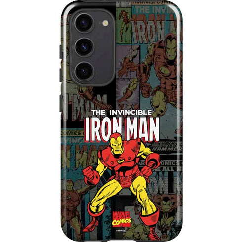 Marvel Classic Comics Iron Man Action Vintage Galaxy S23 Plus Pro Case