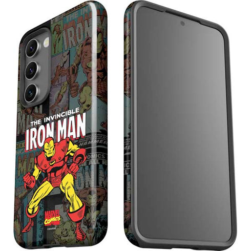 Marvel Classic Comics Iron Man Action Vintage Galaxy S23 Plus Pro Case