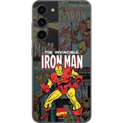 Marvel Classic Comics Iron Man Action Vintage Galaxy S23 Plus Skin