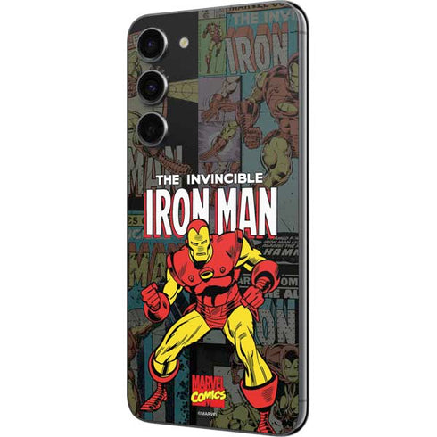 Marvel Classic Comics Iron Man Action Vintage Galaxy S23 Plus Skin