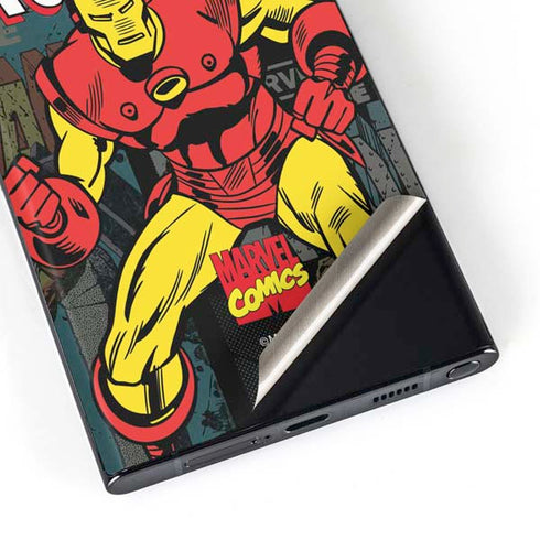 Marvel Classic Comics Iron Man Action Vintage Galaxy S23 Ultra Skin