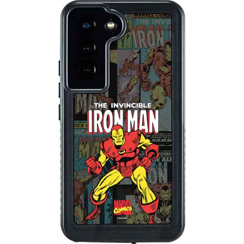 Marvel Classic Comics Iron Man Action Vintage Galaxy S23 Waterproof Case