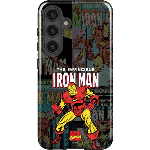 Marvel Classic Comics Iron Man Action Vintage Galaxy S24 Plus Impact Case