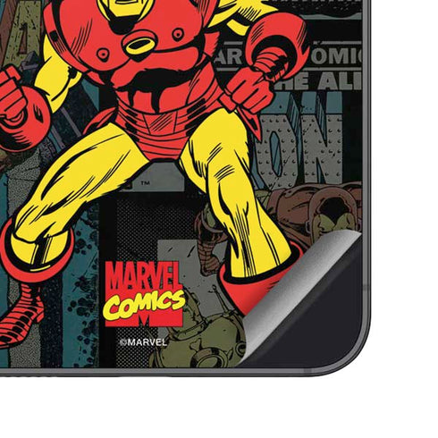 Marvel Classic Comics Iron Man Action Vintage Galaxy S24 Skin