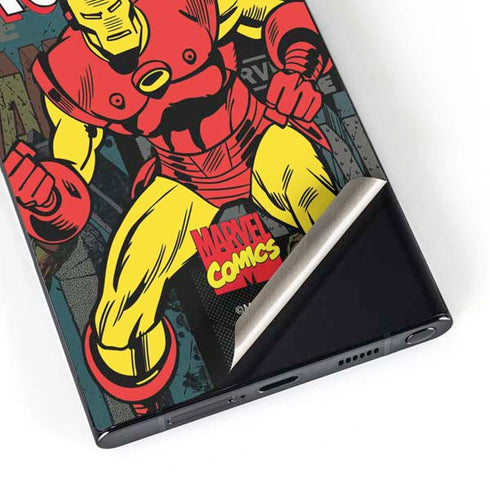 Marvel Classic Comics Iron Man Action Vintage Galaxy S24 Ultra Skin