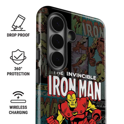 Marvel Classic Comics Iron Man Action Vintage Galaxy S26 Impact Case