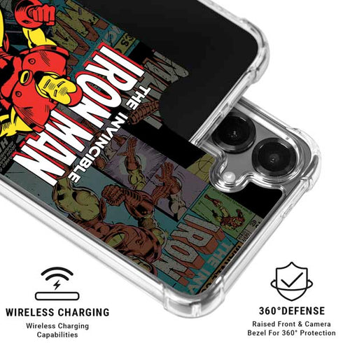 Marvel Classic Comics Iron Man Action Vintage Galaxy S26 Plus Clear Case