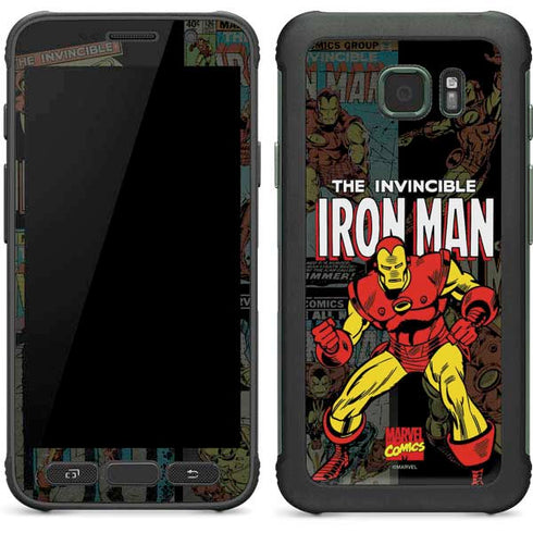 Marvel Classic Comics Iron Man Action Vintage Galaxy S7 Active Skin