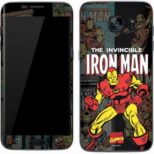 Marvel Classic Comics Iron Man Action Vintage Galaxy S7 Skin