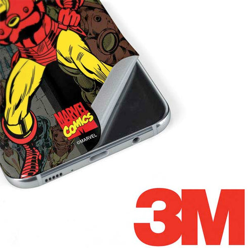 Marvel Classic Comics Iron Man Action Vintage Galaxy S8 Plus Skin
