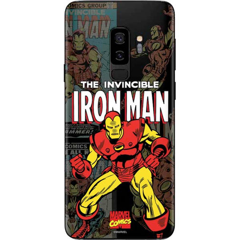 Marvel Classic Comics Iron Man Action Vintage Galaxy S9 Plus Skin