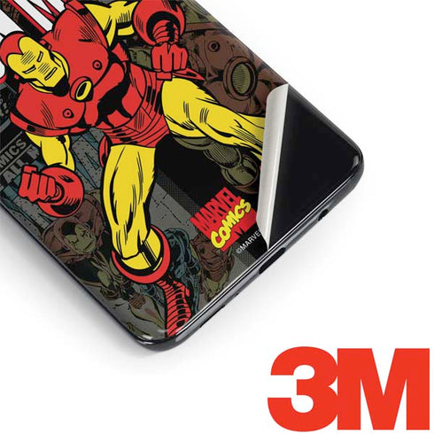 Marvel Classic Comics Iron Man Action Vintage Galaxy S9 Plus Skin