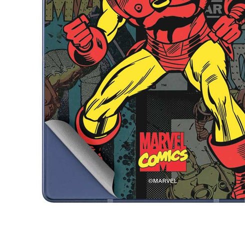 Marvel Classic Comics Iron Man Action Vintage Galaxy Z Fold6 Skin