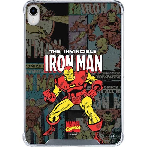 Marvel Classic Comics Iron Man Action Vintage iPad 11th Gen (2025) Clear Case