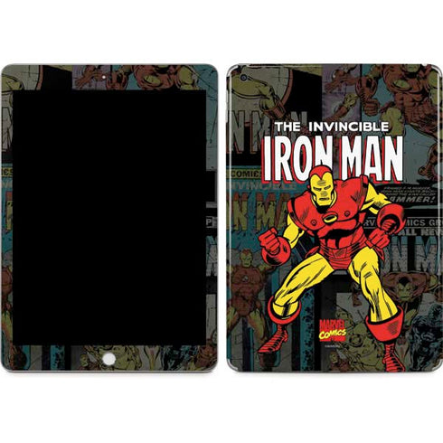 Marvel Classic Comics Iron Man Action Vintage Apple iPad Skin