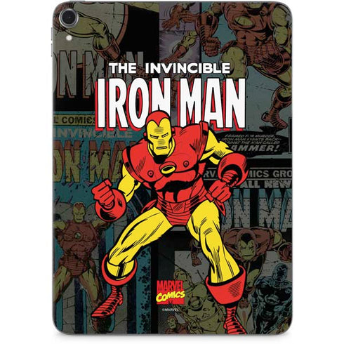 Marvel Classic Comics Iron Man Action Vintage Apple iPad Pro Skin