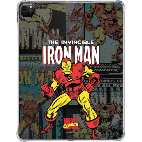 Marvel Classic Comics Iron Man Action Vintage iPad Pro 11in (2024) Clear Case