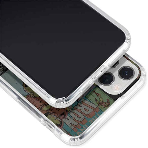 Marvel Classic Comics Iron Man Action Vintage iPhone 11 Pro Clear Case
