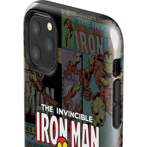Marvel Classic Comics Iron Man Action Vintage iPhone 11 Pro Max Impact Case