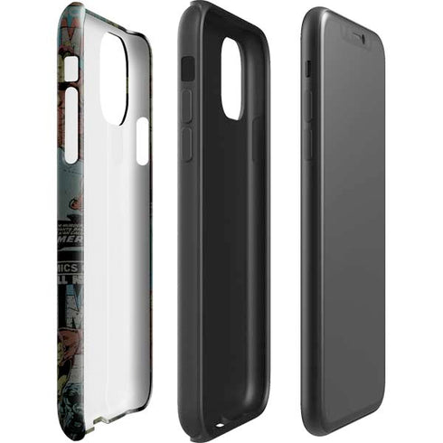 Marvel Classic Comics Iron Man Action Vintage iPhone 11 Pro Max Impact Case