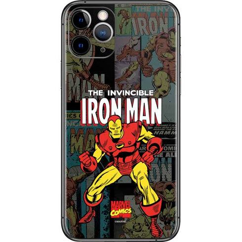 Marvel Classic Comics Iron Man Action Vintage iPhone 11 Pro Skin