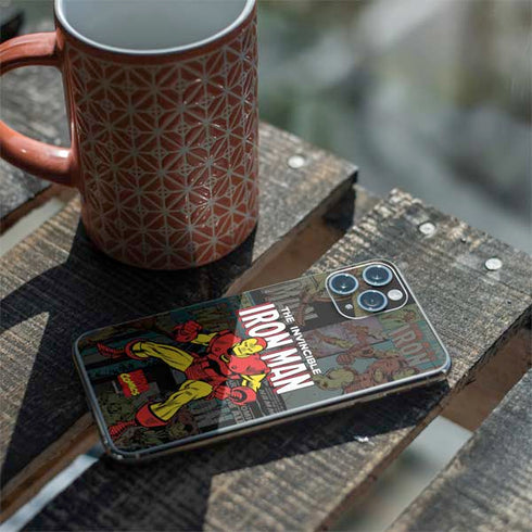 Marvel Classic Comics Iron Man Action Vintage iPhone 11 Pro Skin