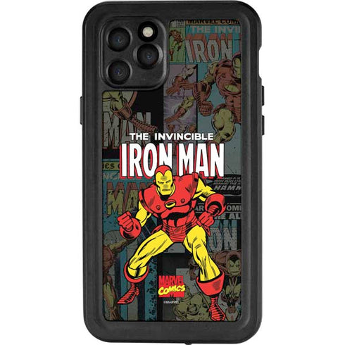 Marvel Classic Comics Iron Man Action Vintage iPhone 11 Pro Waterproof Case