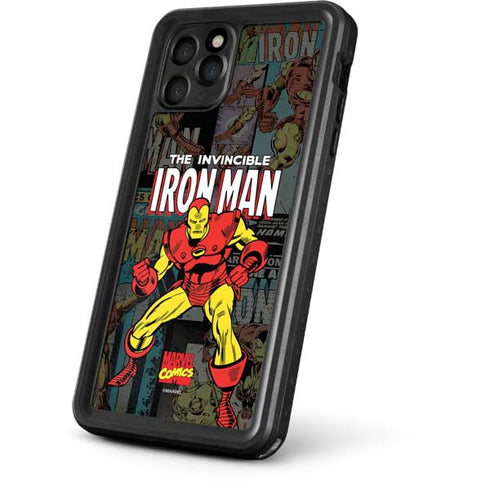 Marvel Classic Comics Iron Man Action Vintage iPhone 11 Pro Waterproof Case