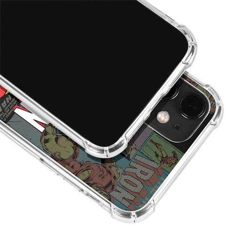 Marvel Classic Comics Iron Man Action Vintage iPhone 12 Clear Case