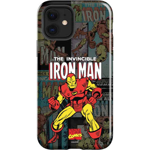 Marvel Classic Comics Iron Man Action Vintage iPhone 12 Impact Case