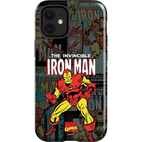 Marvel Classic Comics Iron Man Action Vintage iPhone 12 Mini Impact Case