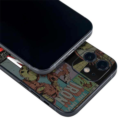 Marvel Classic Comics Iron Man Action Vintage iPhone 12 Mini Skin