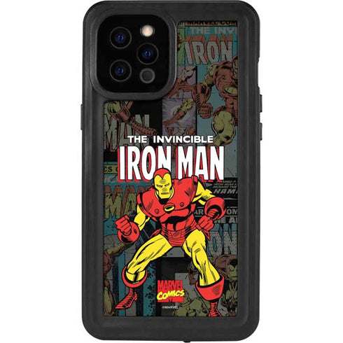 Marvel Classic Comics Iron Man Action Vintage iPhone 12 Pro Max Waterproof Case