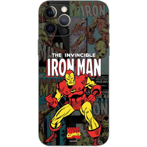 Marvel Classic Comics Iron Man Action Vintage iPhone 12 Pro Skin