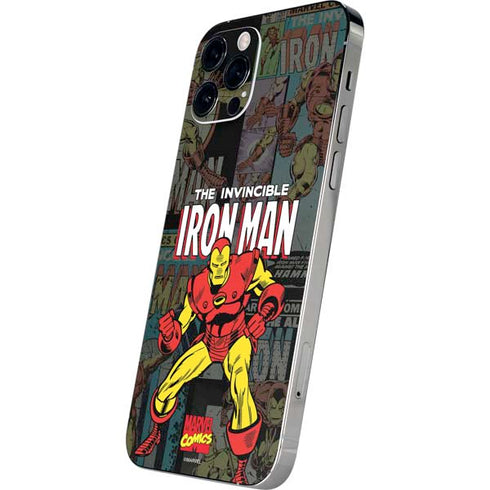 Marvel Classic Comics Iron Man Action Vintage iPhone 12 Pro Skin