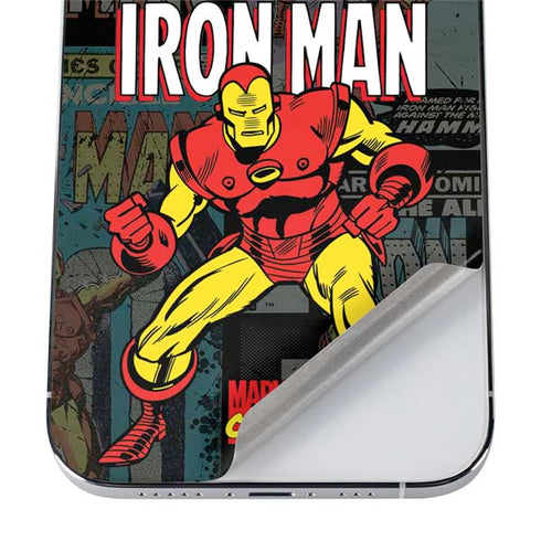Marvel Classic Comics Iron Man Action Vintage iPhone 12 Pro Skin
