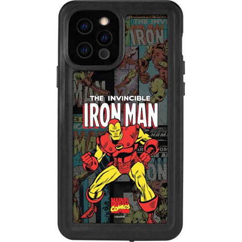 Marvel Classic Comics Iron Man Action Vintage iPhone 12 Pro Waterproof Case