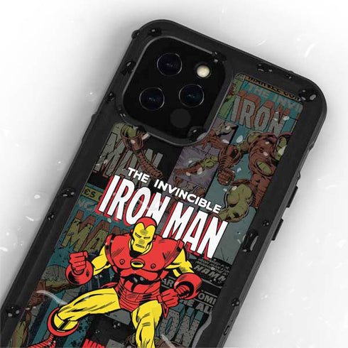 Marvel Classic Comics Iron Man Action Vintage iPhone 12 Pro Waterproof Case