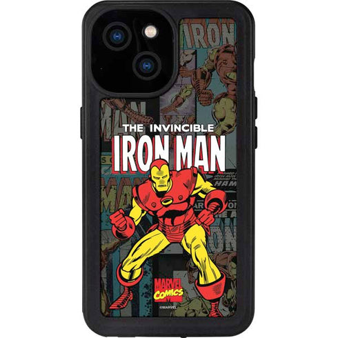 Marvel Classic Comics Iron Man Action Vintage iPhone 13 Mini Waterproof Case