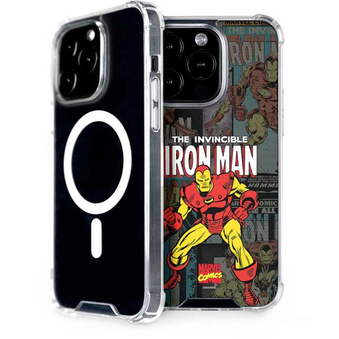 Marvel Classic Comics Iron Man Action Vintage iPhone Cases