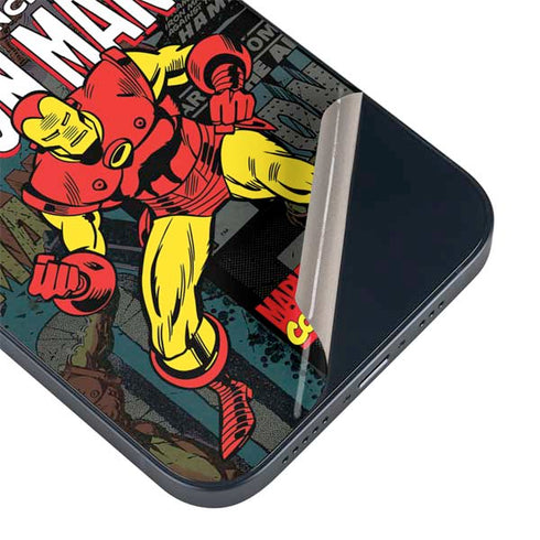 Marvel Classic Comics Iron Man Action Vintage iPhone 13 Skin