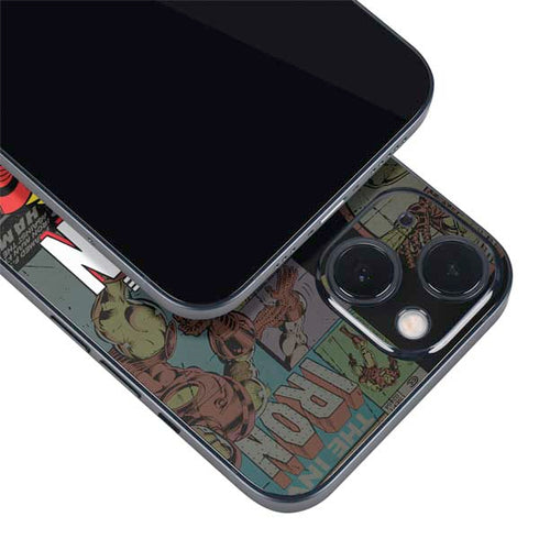 Marvel Classic Comics Iron Man Action Vintage iPhone 13 Skin