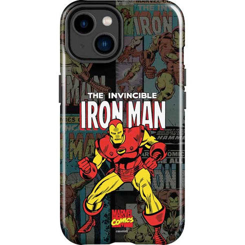 Marvel Classic Comics Iron Man Action Vintage iPhone 14 Plus Impact Case