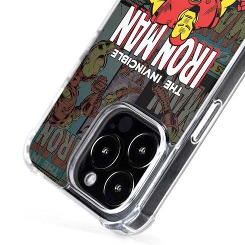 Marvel Classic Comics Iron Man Action Vintage iPhone 14 Pro Max MagSafe Case