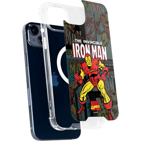 Marvel Classic Comics Iron Man Action Vintage iPhone 15 Plus MagSafe Case